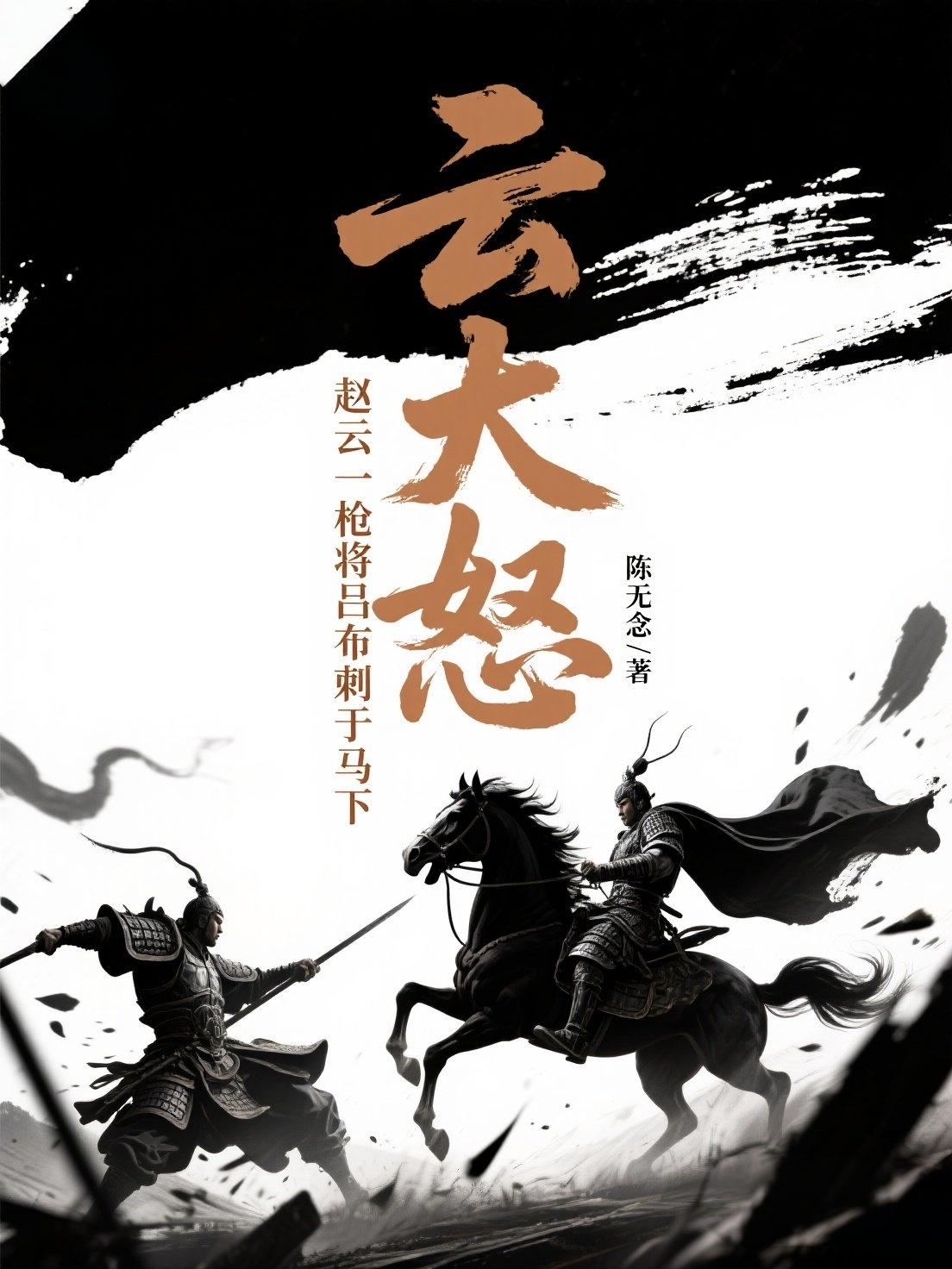 云大怒，赵云一枪将吕布刺于马下